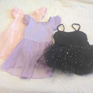 Lot of 3 Ballet Dance Leotards